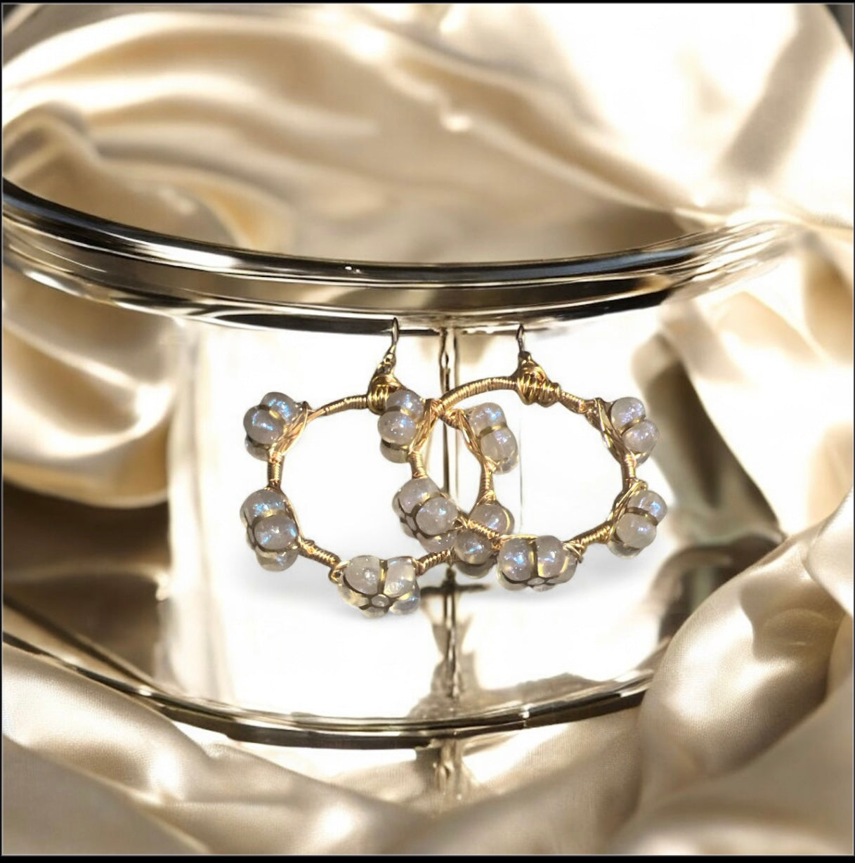 Flower Bangle Earrings