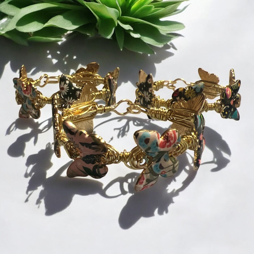 Colorful Butterfly Bangle
