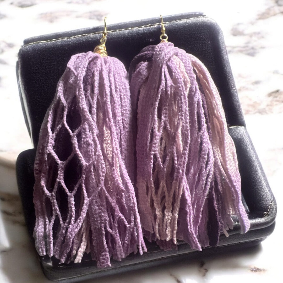 Three Shades of Purple Earrings
