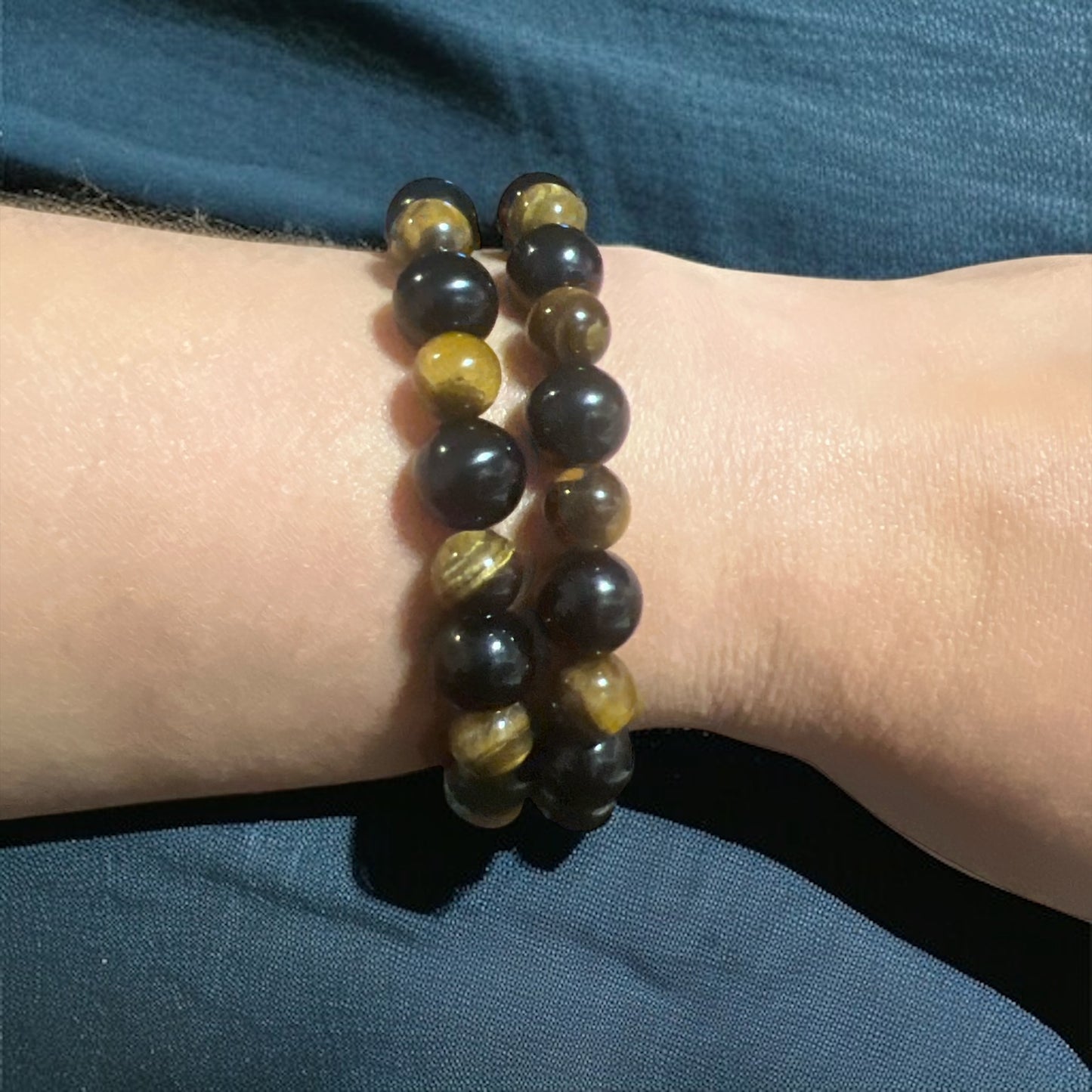 Onyx and Tigers Eye Bracelet