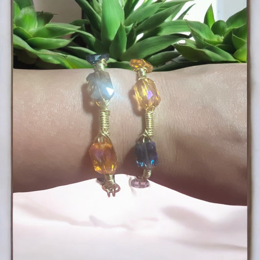Square Crystal Bangles