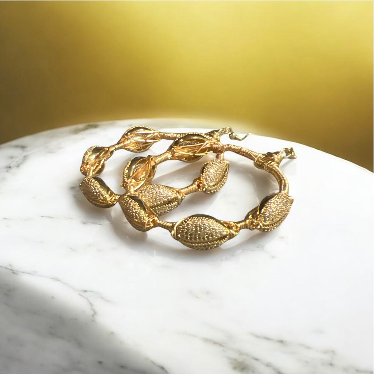 CZ Cowrie Shell Earrings