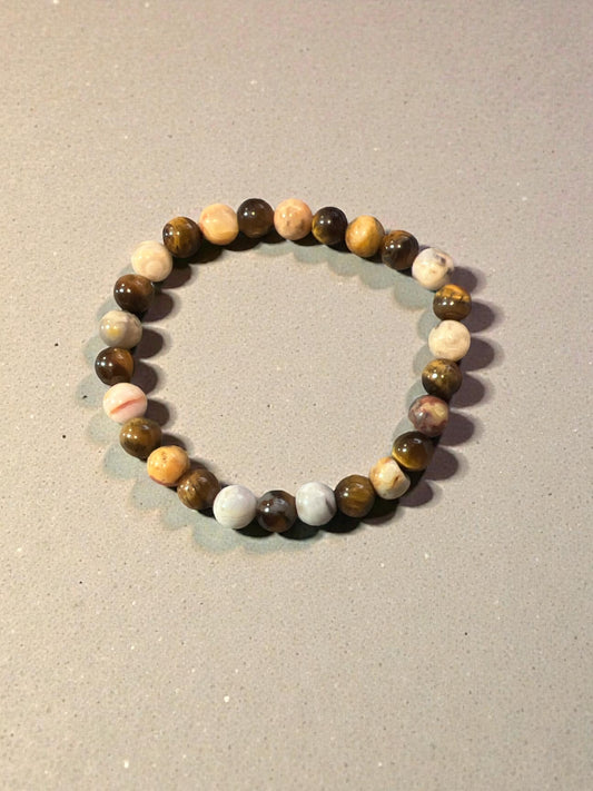 Crazy Lace Agate with Tigers Eye