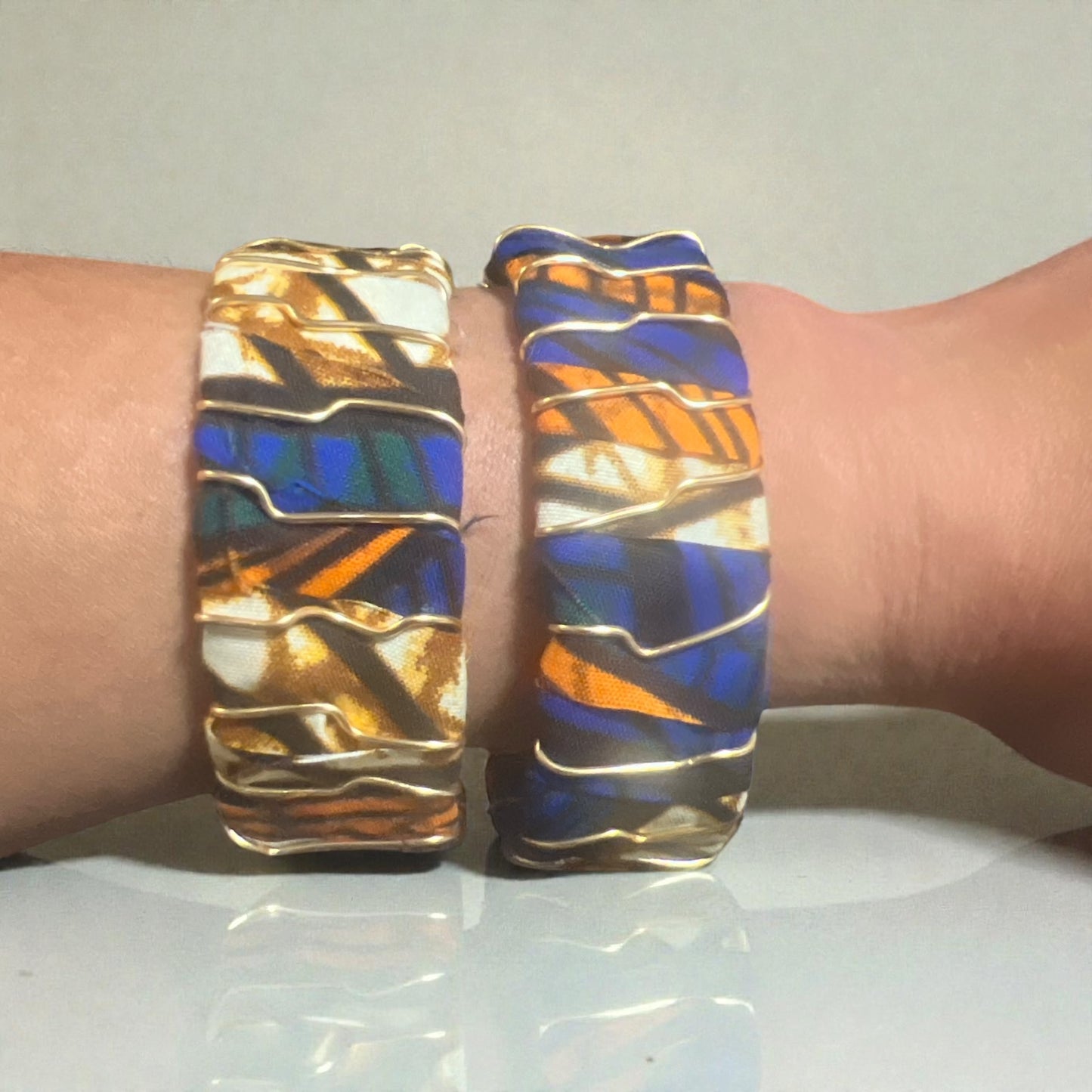 African Print Cuff Bracelet