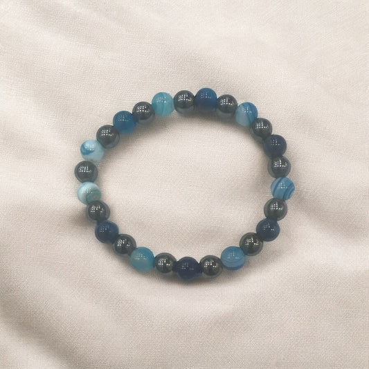Blue Agate snd Hematite