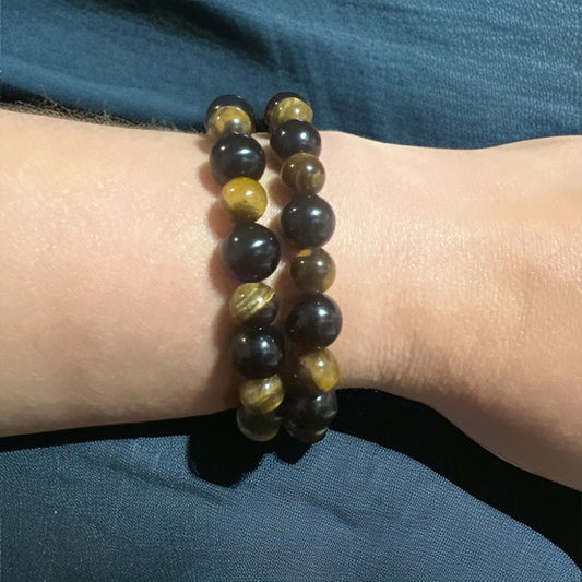Onyx and Tigers Eye Bracelet