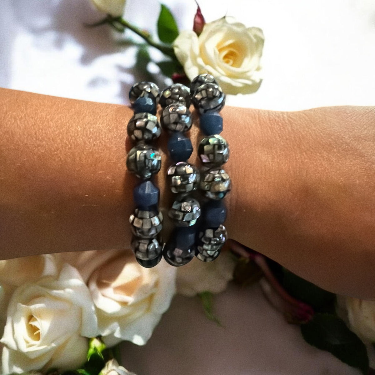 Sapphire and Paua Bracelet